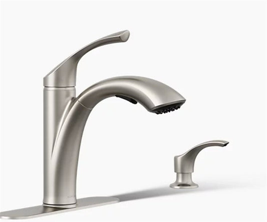 Kohler Mistos 1 Hole Pull Down Kitchen Faucet in Polished Chrome K-R72510-SD-CP