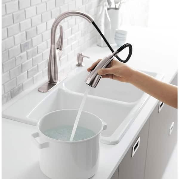 KOHLER Mazz R72511-SD-VS Pull-Down Sprayer Kitchen Faucet in Vibrant Stainless