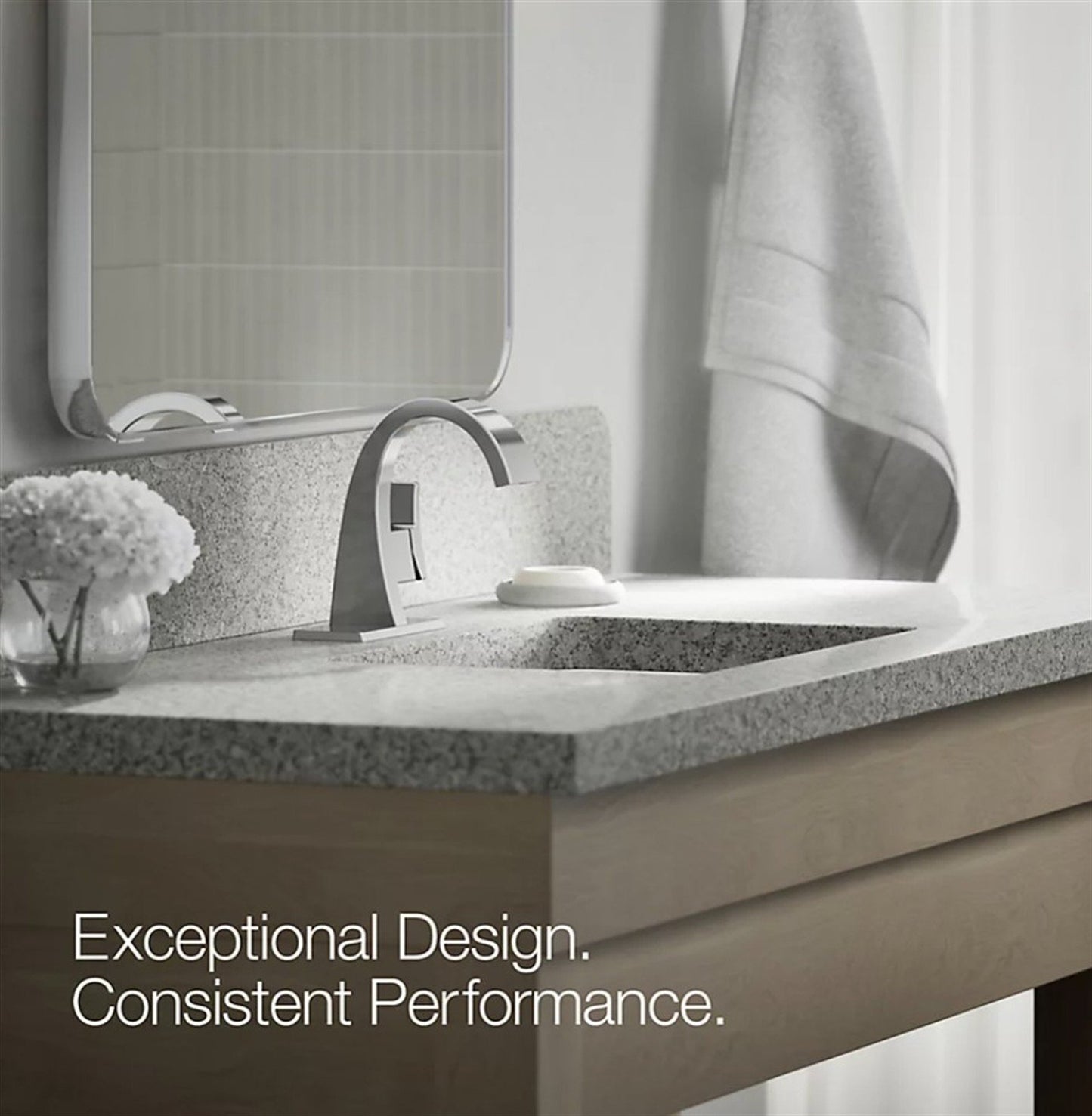 Kohler Katun 1-handle bathroom sink faucet Polished Chrome R78037-4D-CP