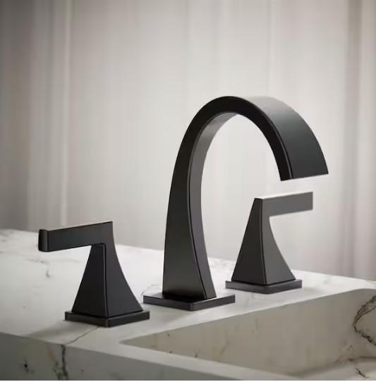 ✅ Katun Widespread bathroom sink faucet Matte Black K-R78039-4D-BL