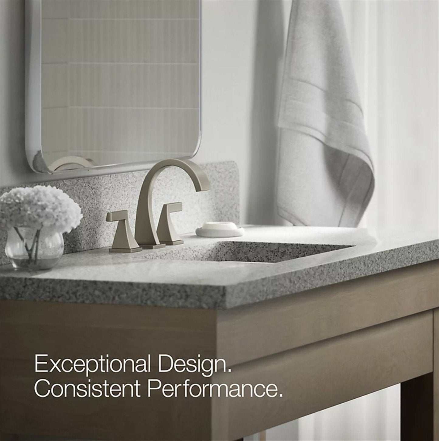 Kohler Katun 8 in. Widespread Bathroom Faucet Vibrant Brushed Nickel K-R78039-4D-BN
