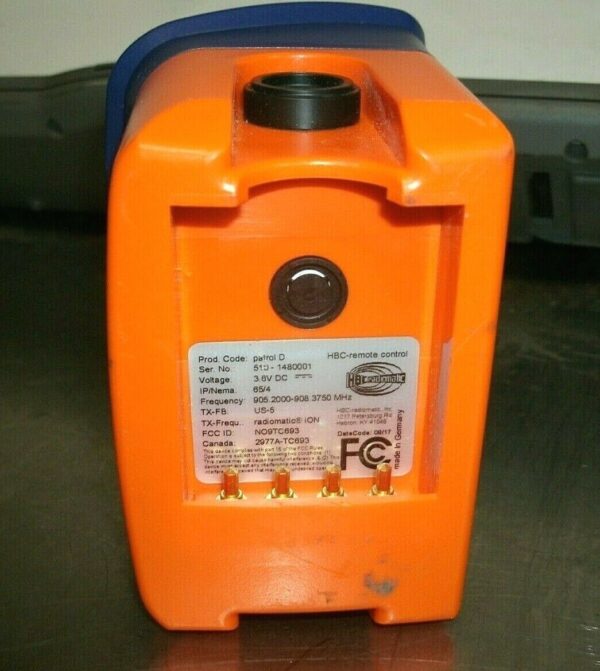 HBC Radiomatic-Patrol D-Remote Controller for Overhead Crane-Used-Good Condition - Image 8