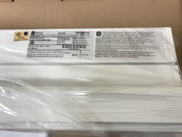 GE Luminaton Recesssed Led Luminaire BL620  BL620A3AVWHTE Troffer - Image 4