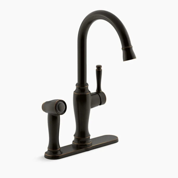 KOHLER Arsdale R23082-2BZ Kitchen Faucet Bronze Pull Down Sprayer Single Handle